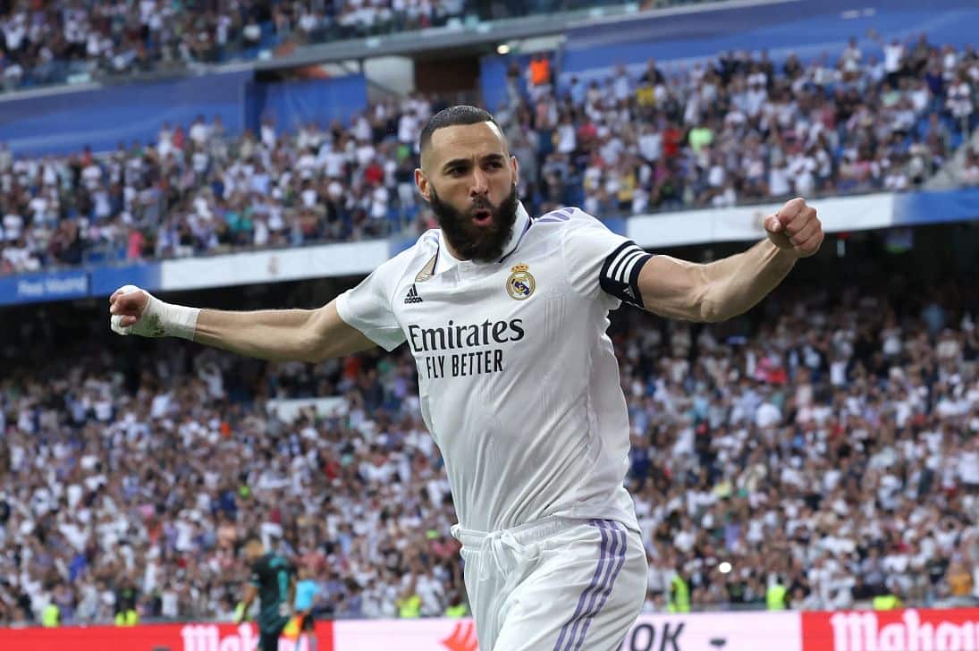 Benzema hits hat-trick as real beat almeria 4-20