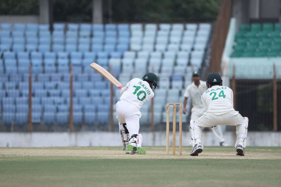 Sakib ton helps u-19s avoid innings defeat against pakistan1