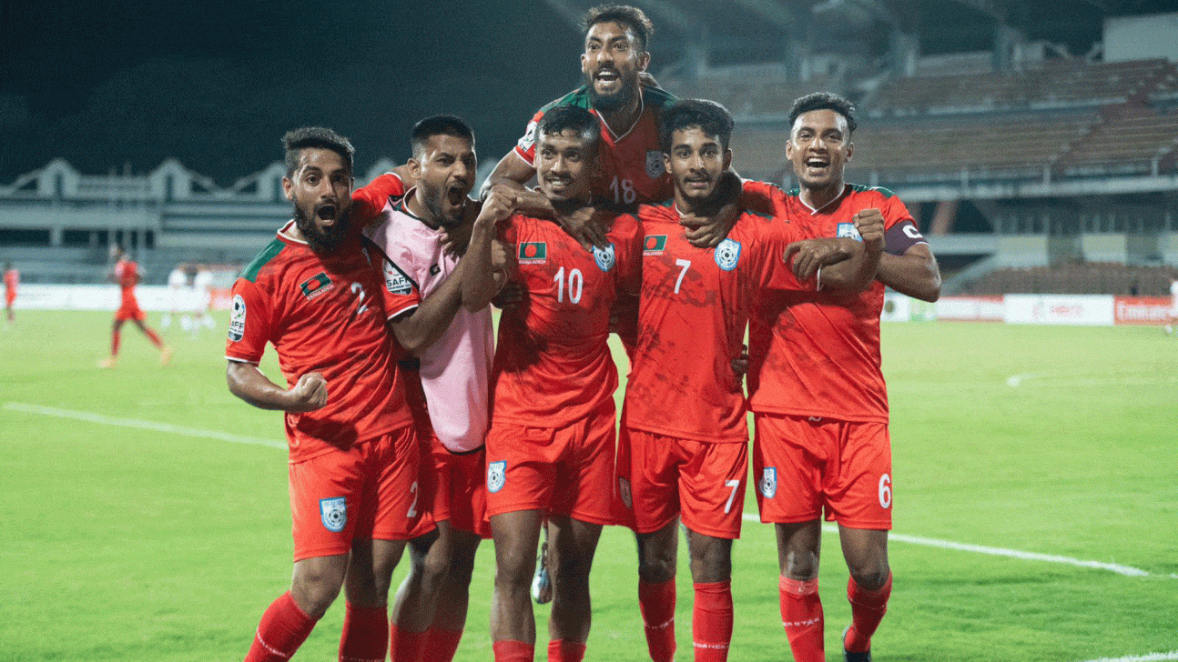 Bangladesh thrash bhutan 3 1 to make first saff semifinal since 2009 3b03493