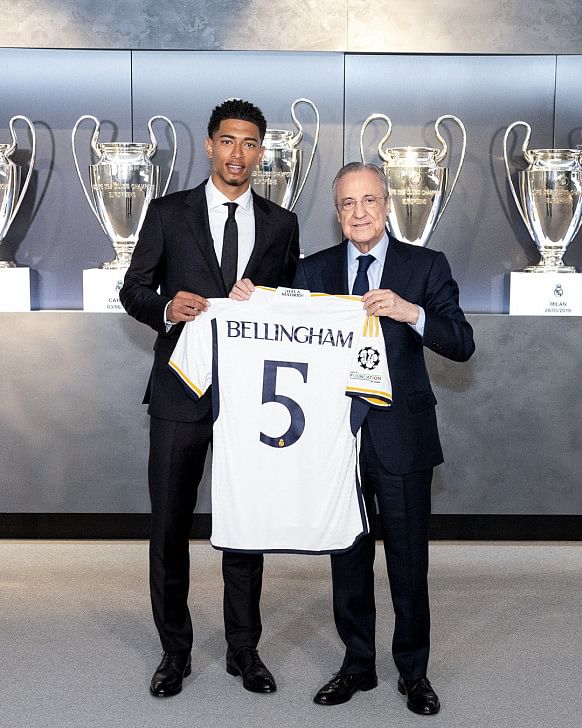 Bellingham paying homage to zidane with madrid no 5 shirt cba4c4a