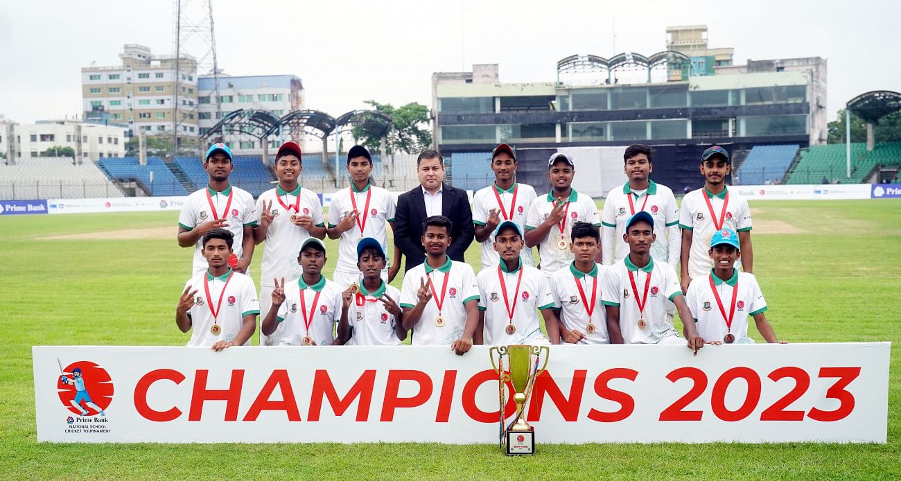 Dinajpur academy high school clinch school cricket title 1