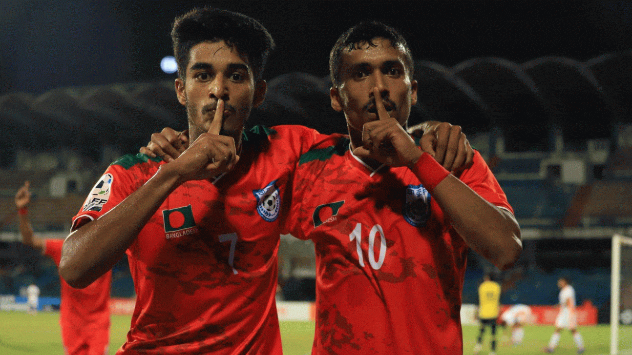 Morsalin, rakib give bangladesh 3-1 lead at half-time 1 Morsalin, rakib give bangladesh 3-1 lead at half-time0