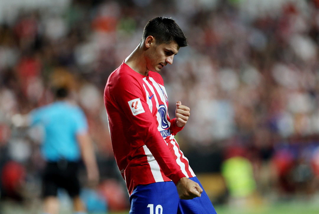 Morata scores twice as atletico thrash rayo 7-00