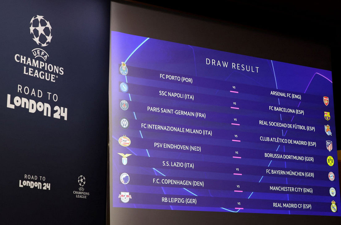 Barca drawn to play napoli in champions league last 160
