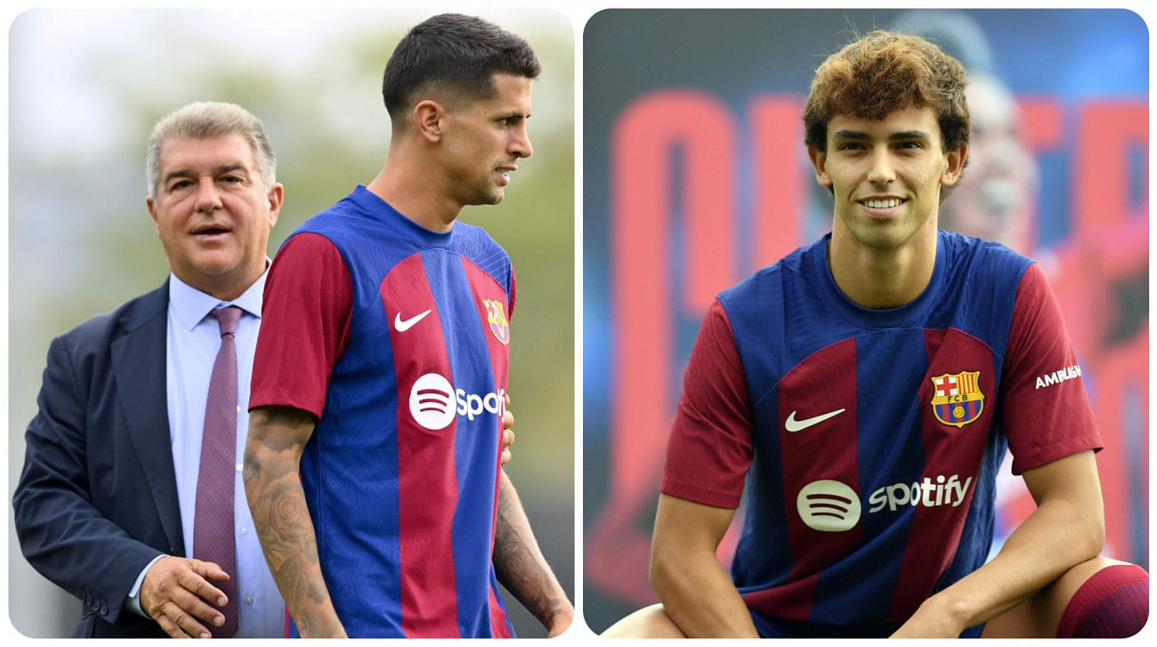 Barcelona sign portuguese duo felix and cancelo on loan0