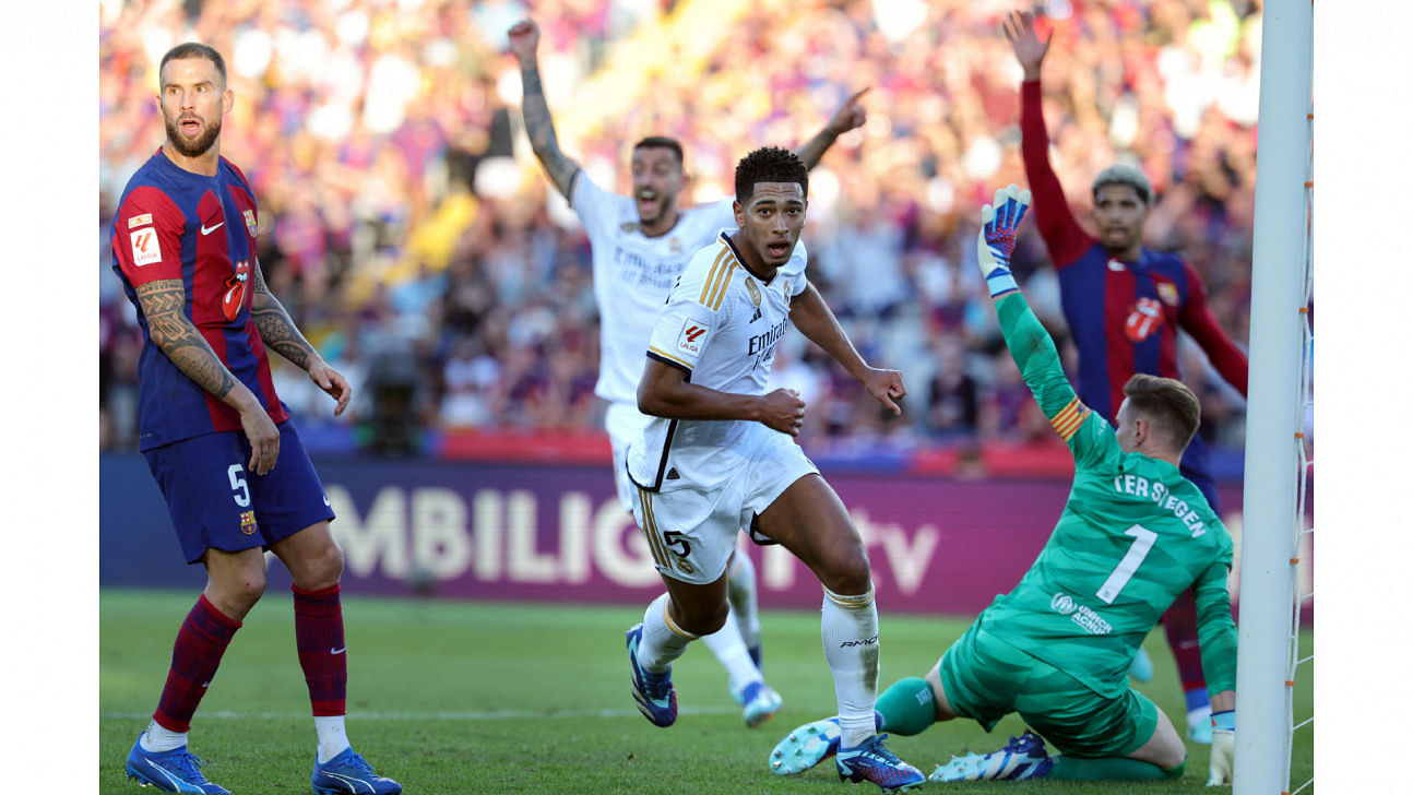 Bellingham double snatches 2-1 clasico win at barcelona0