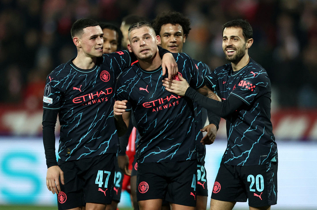 City second english club after liverpool to win all six cl group games0