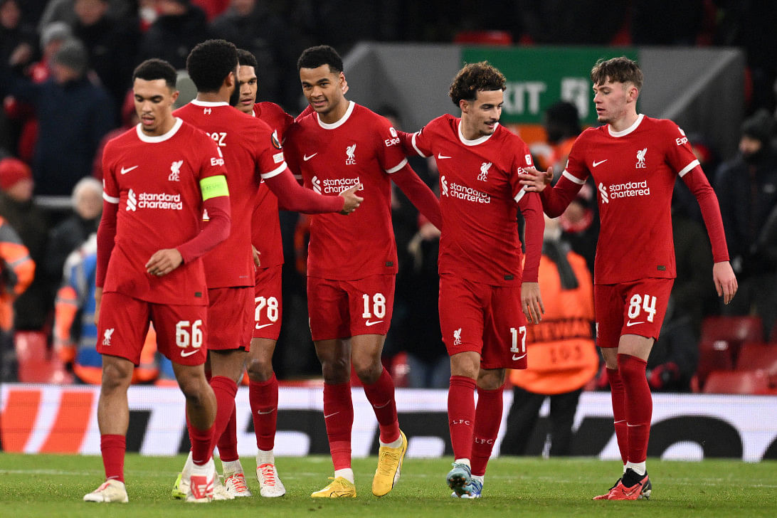 Liverpool power into last 16, brighton reach knockouts0
