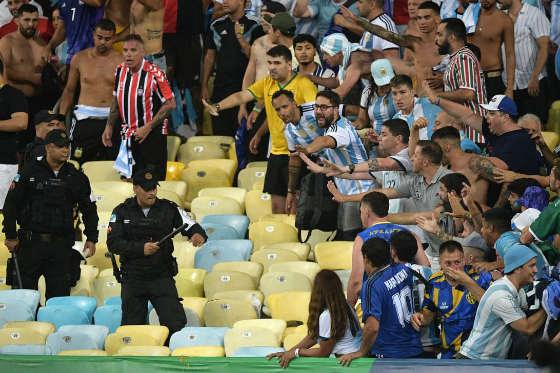 ‘no place in football for this kind of violence’ seen at maracana: infantino0