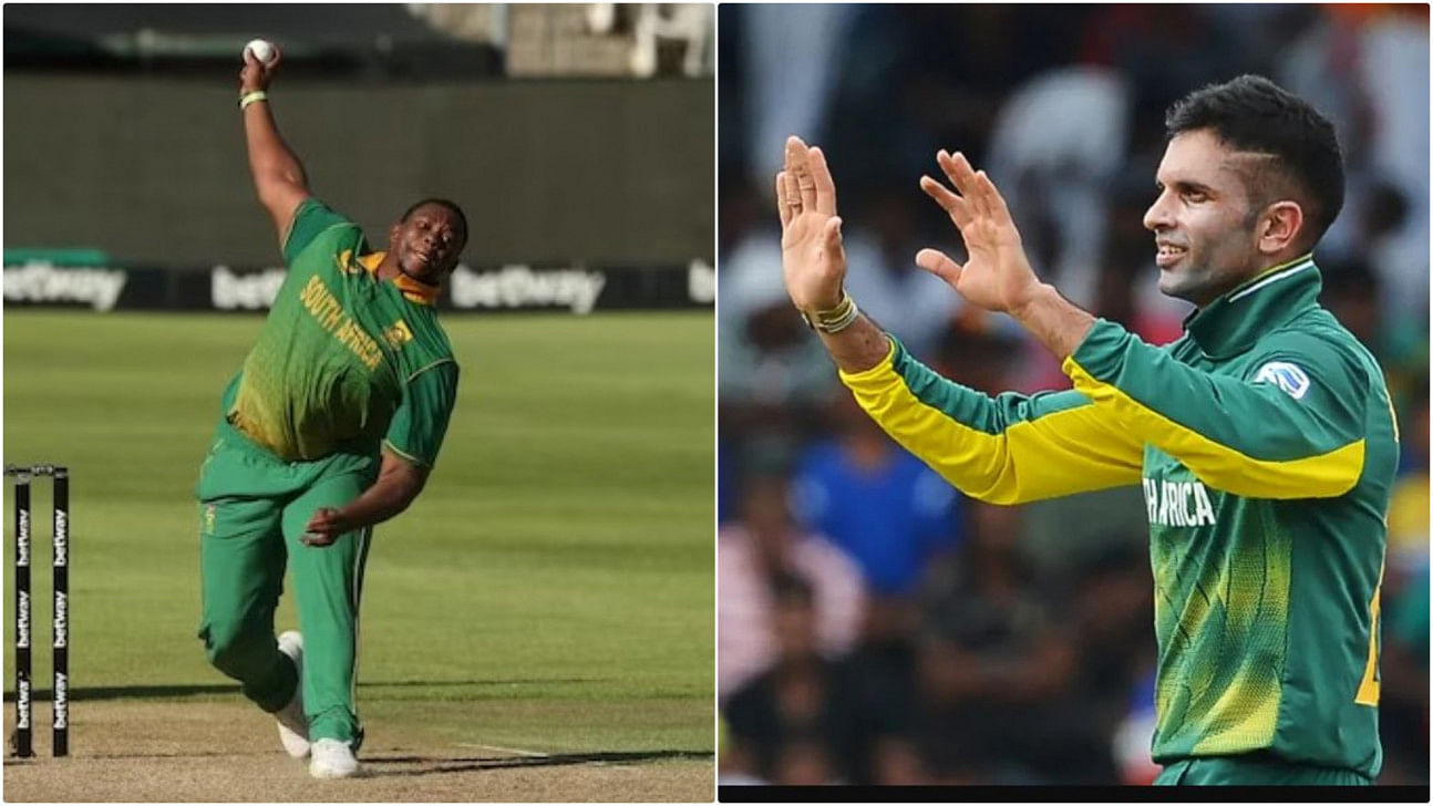 Maharaj, magala included in south africa's world cup squad0