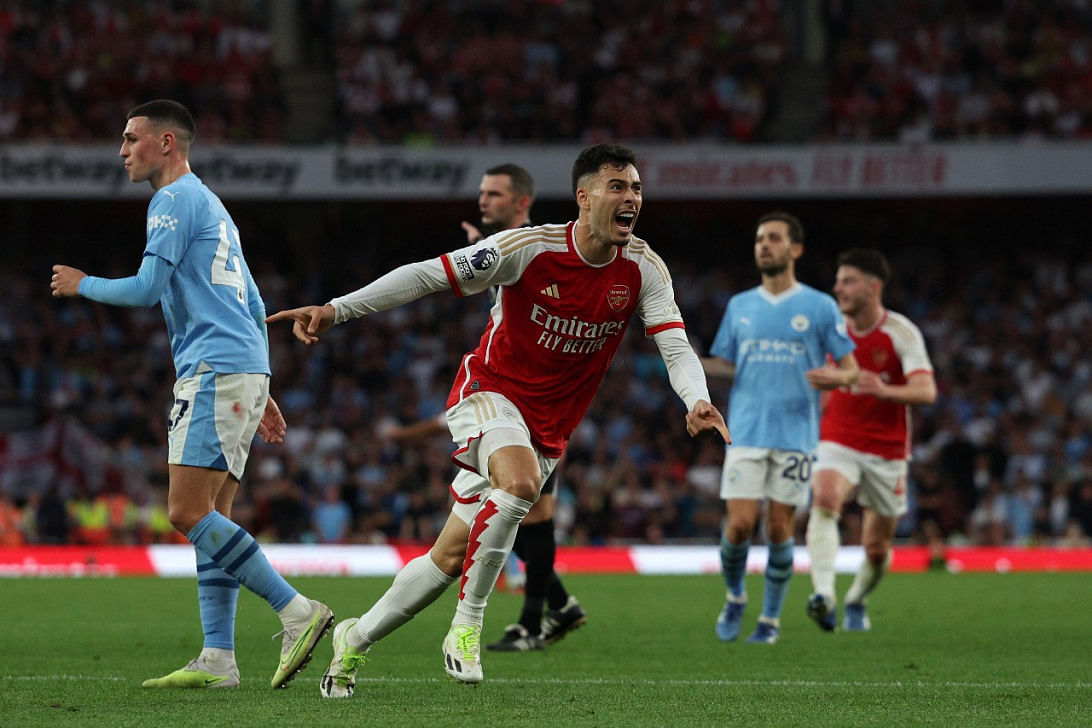 Martinelli strikes late as arsenal end city curse 1 Martinelli strikes late as arsenal end city curse0