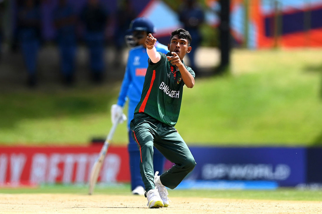 Maruf’s five-for in vain as young tigers lose to india 1 Maruf’s five-for in vain as young tigers lose to india0