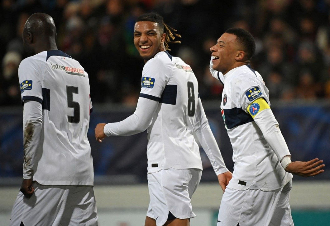 Mbappe and psg revel in nine-goal rout at sixth-tier amateurs0