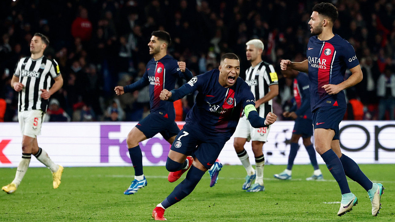 Mbappe rescues psg with last-gasp equaliser against newcastle0