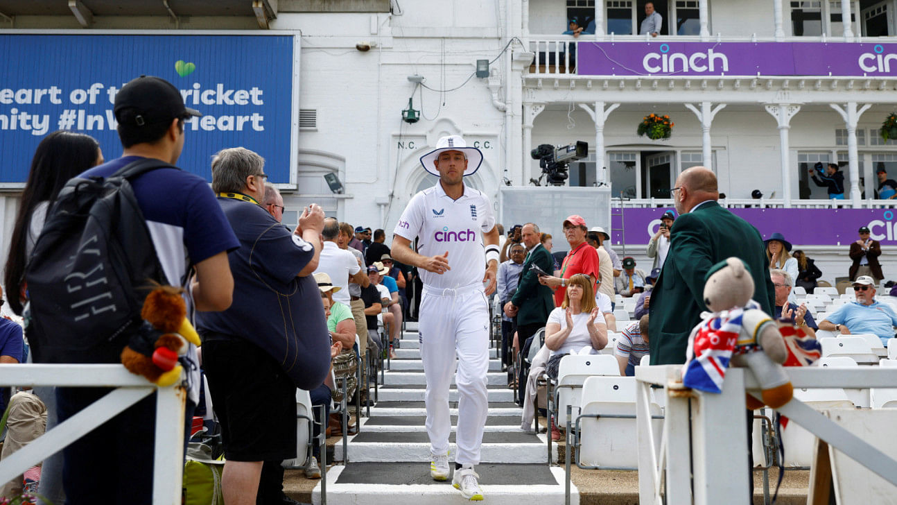 Pavilion end at trent bridge to be renamed after stuart broad0