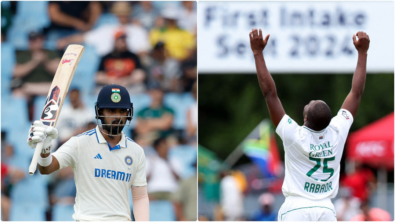 Rabada takes five wickets but rahul keeps indian hopes alive0