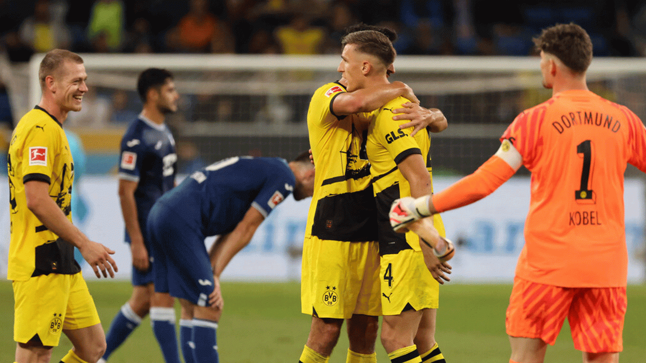 Ten-man dortmund beat hoffenheim to go top0