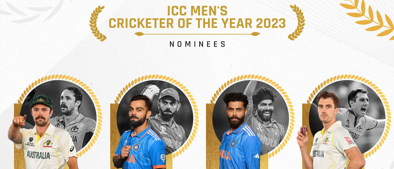 Two aussies, two indians in the running for icc cricketer of the year0